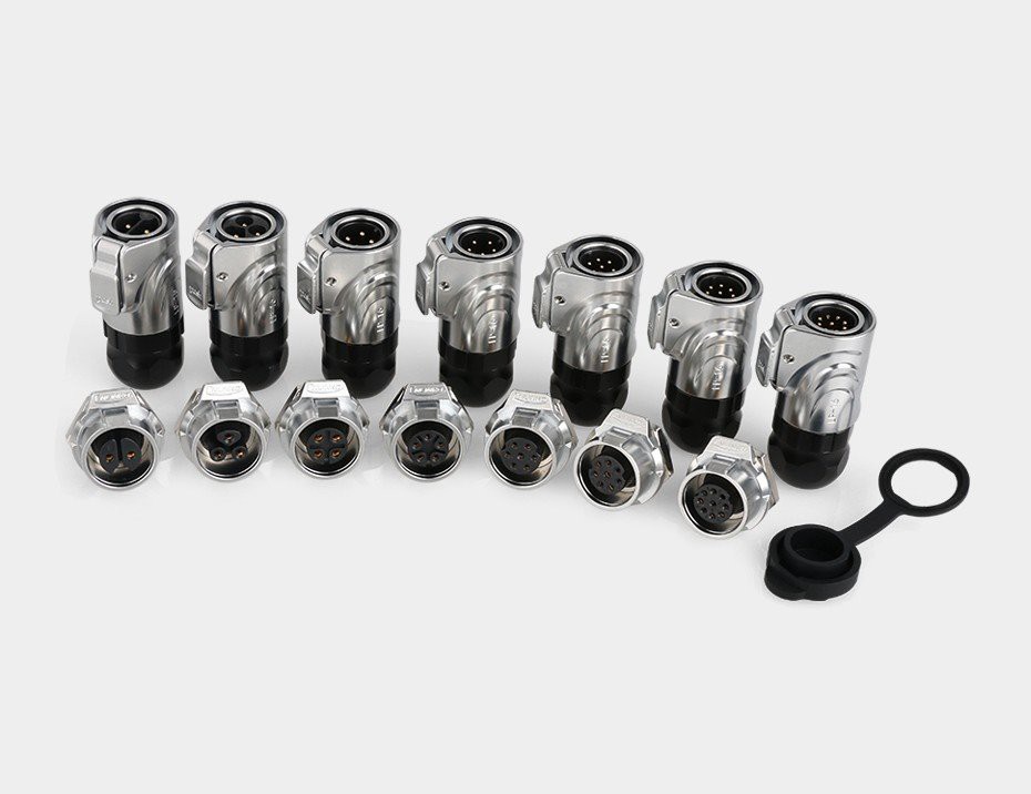 LP16 5pin M16 Waterproof Plastic Cable Wire Power Connector (4)